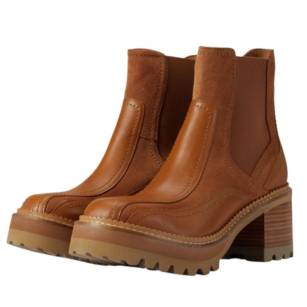 See by Chloe Dayna Ankle Bootie Tan EU 38 (US 8)M